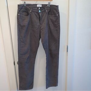 Men's L'Homme Slim Corduroy Pants 36